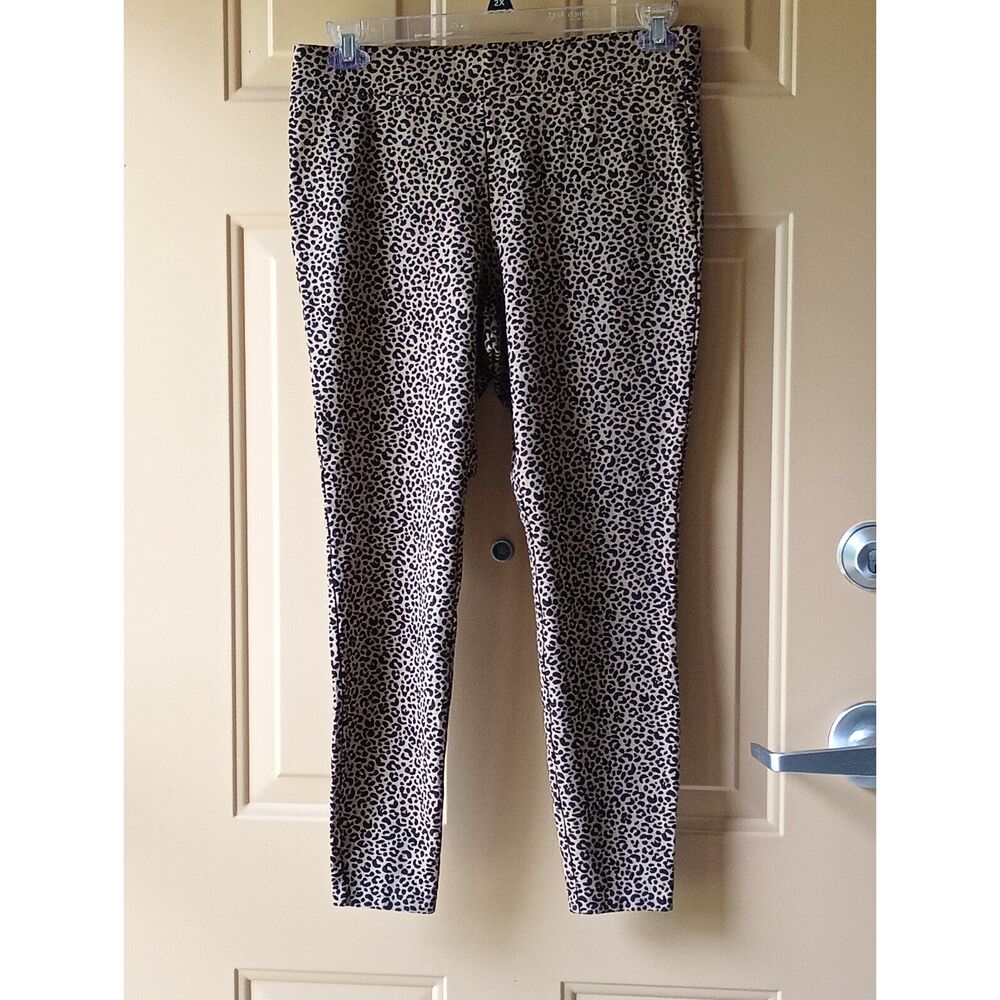 Old Navy Leopard Print High Rise Activewear Leggings Large